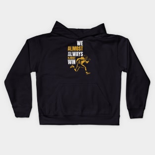 Football Lover - We Almost Always Almost Win Retro Kids Hoodie